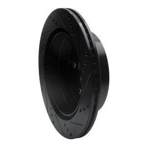 Chevrolet Equinox Brake Rotor (1) - Rear Left - R1 Concepts - Drilled & Slotted - Black - `10-`17